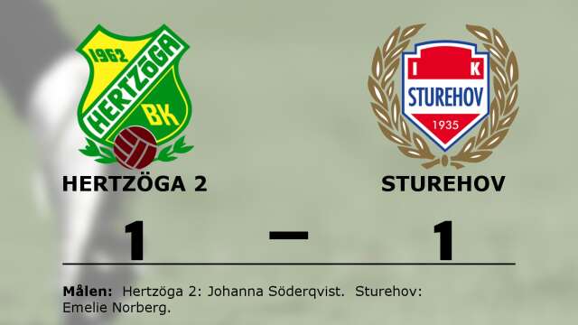 Hertzöga BK spelade lika mot IK Sturehov