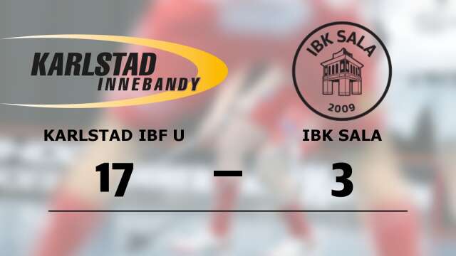 Karlstad IBF Ungdom vann mot IBK Sala