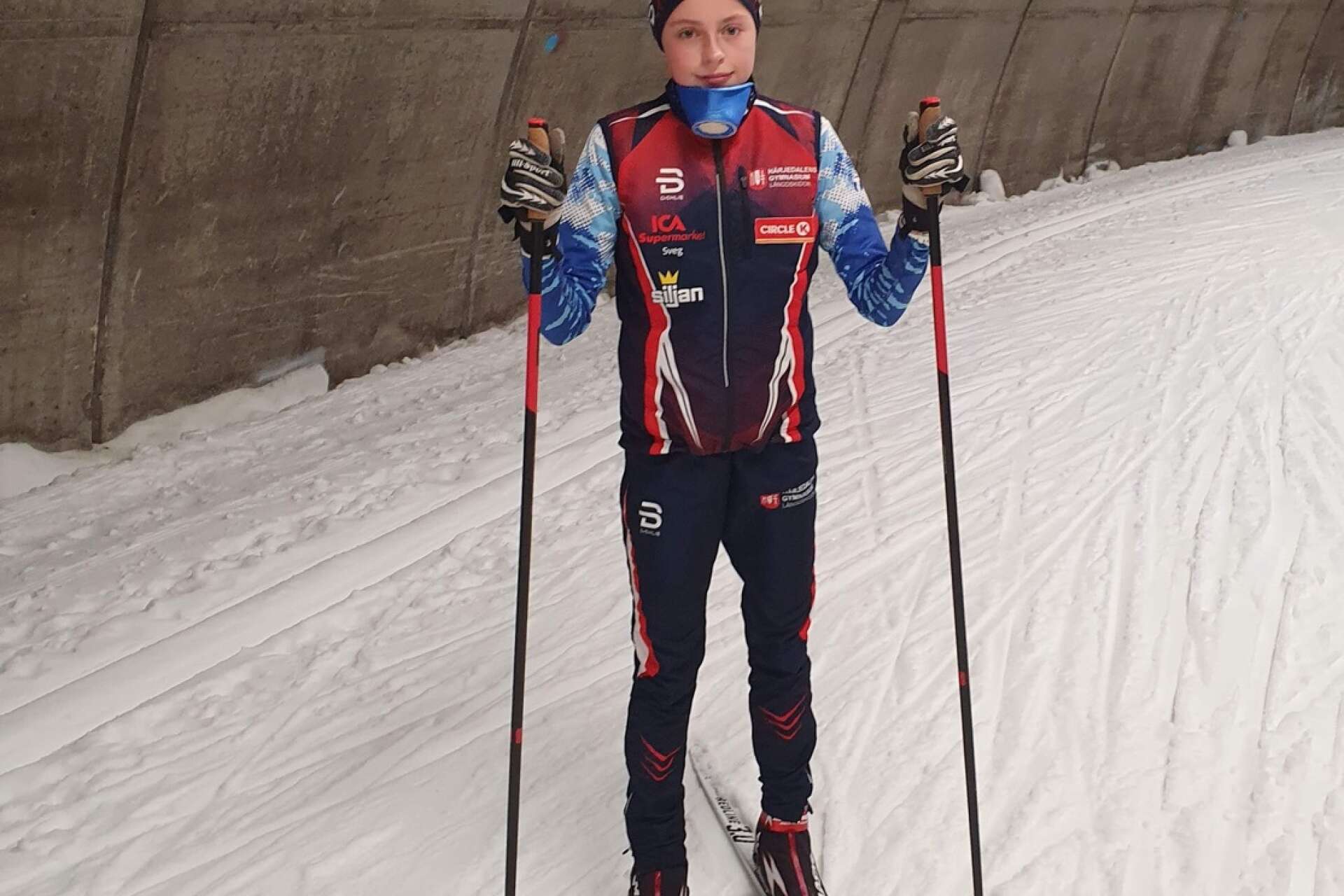 Meija Peterson, talang från Långserud som går på skidgymnasiet i Torsby men är med i landslaget i friidrott.