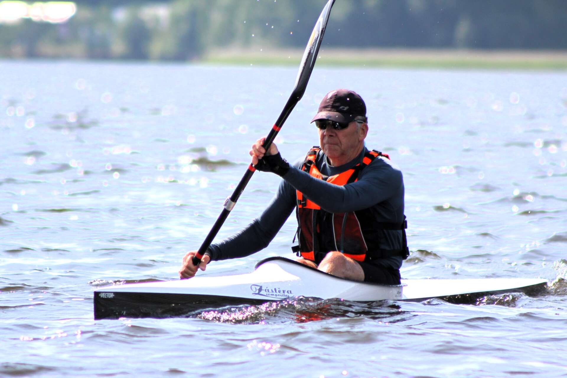 Per Steen från Åmål tävlar i VM i kanotmaraton i danska Vejen.