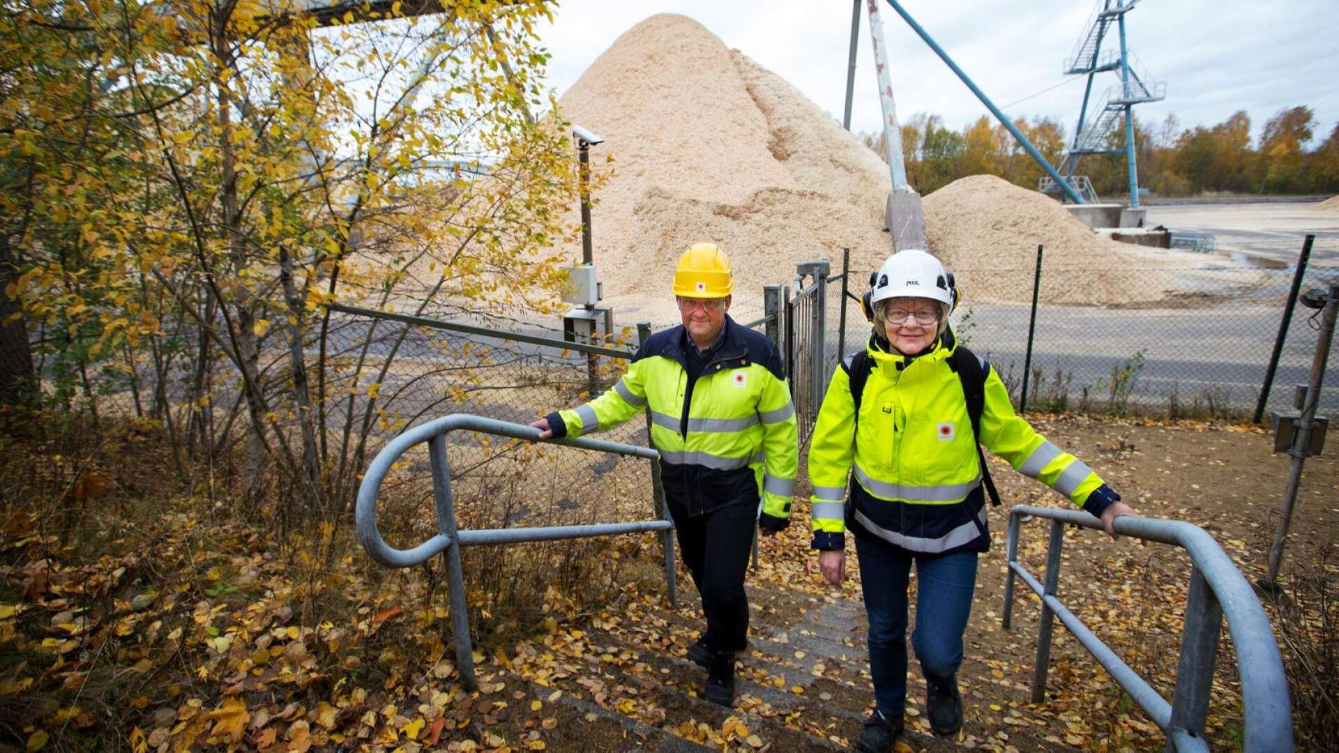 Hans Olsson och Margareta Sandström jobbar på Stora Enso i Skoghall och vill gärna ha en ny mesaugn för att få ner koldioxidutsläppen ännu mer.