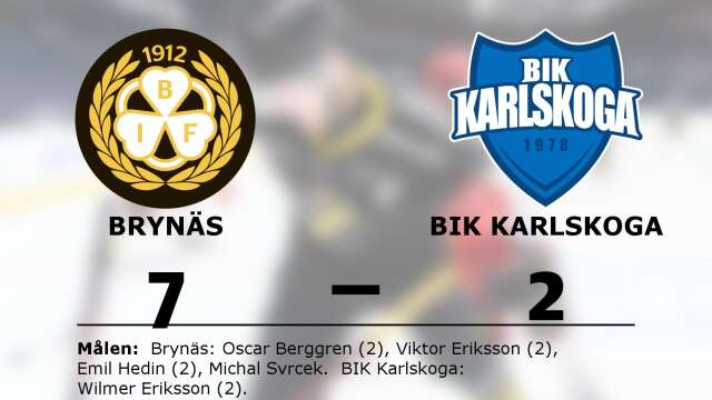 Brynäs IF vann mot BIK Karlskoga Junior