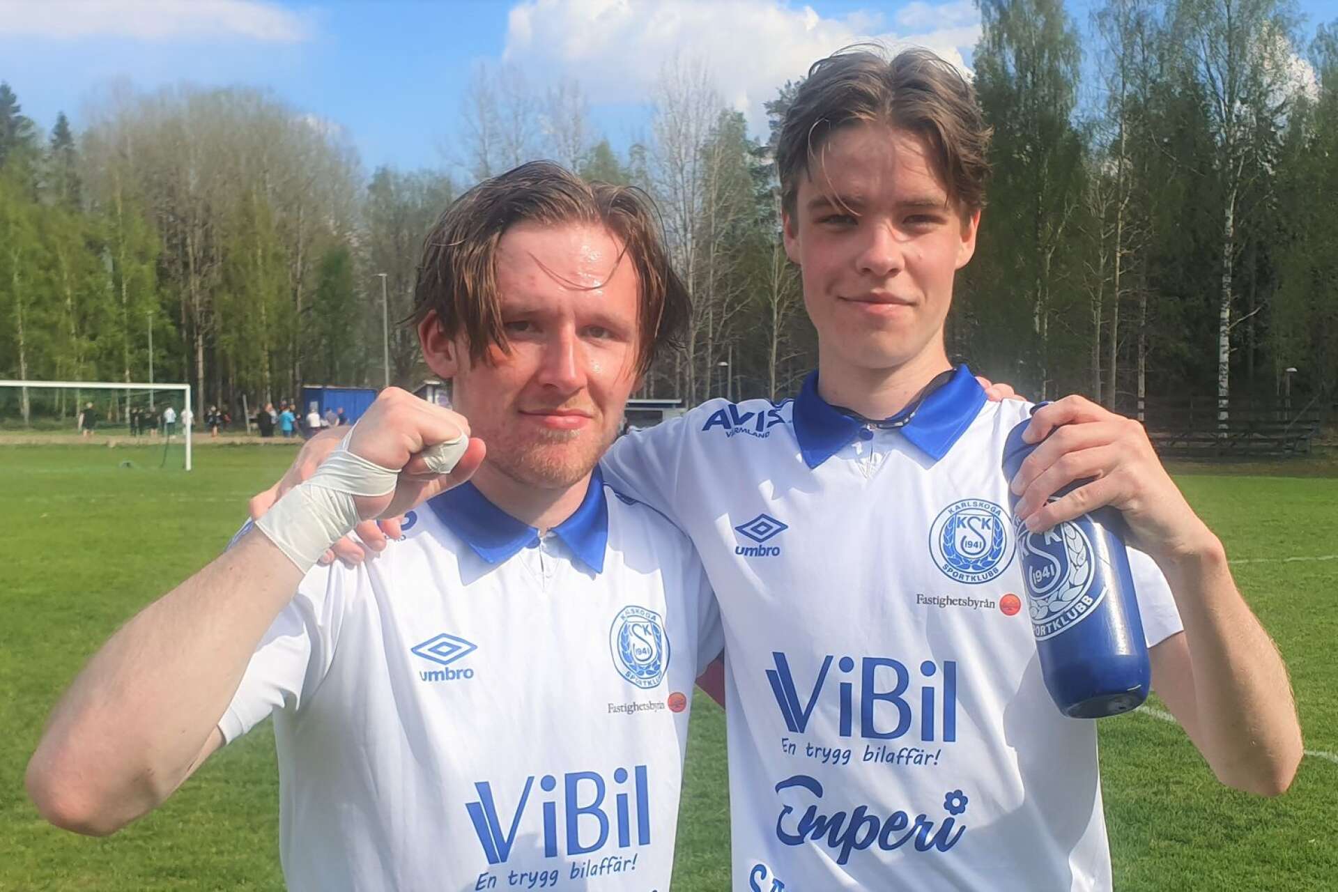 Lukas Söderqvist och Ludwig Bergenhem gjorde KSK:s mål.