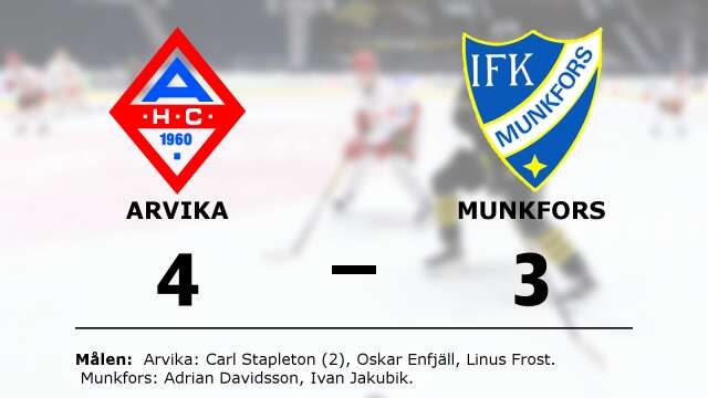 Arvika HC vann mot IFK Munkfors