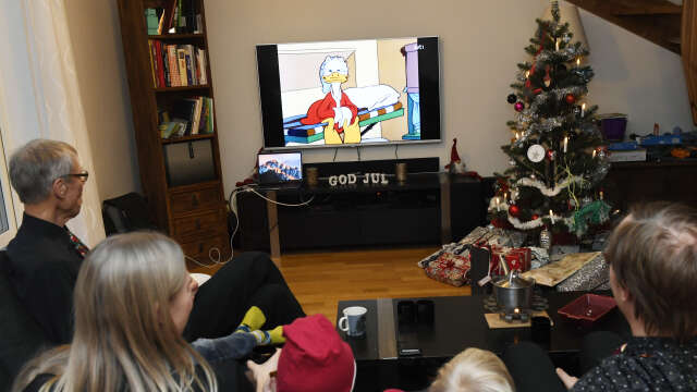Kalle Anka och hans vänner hade flest tittare i julveckan. Arkivbild.
