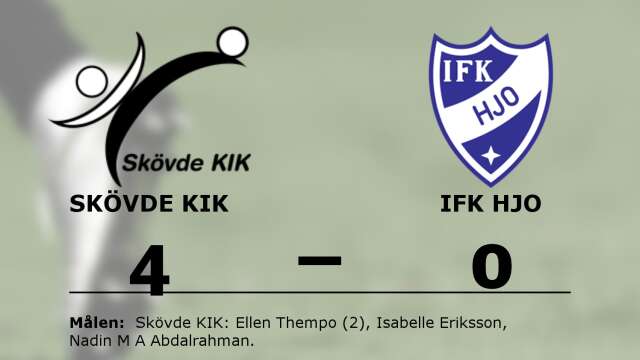 Skövde KIK vann mot IFK Hjo