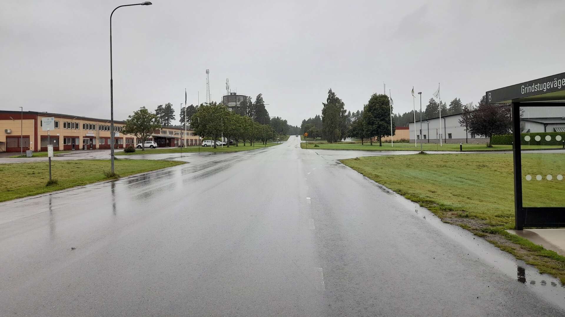 Svartfjällsvägen vid infarten från riksväg 49. 
