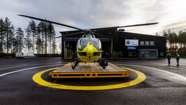 Arkivbild på operativa ambulanshelikoptern för Region Värmland.