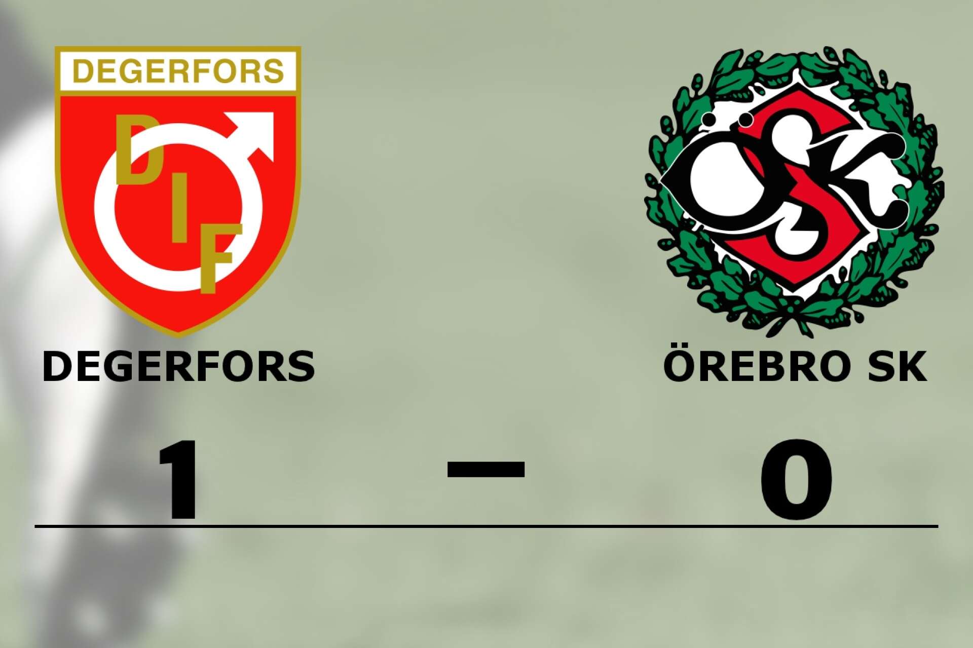 Degerfors vann mot Örebro SK
