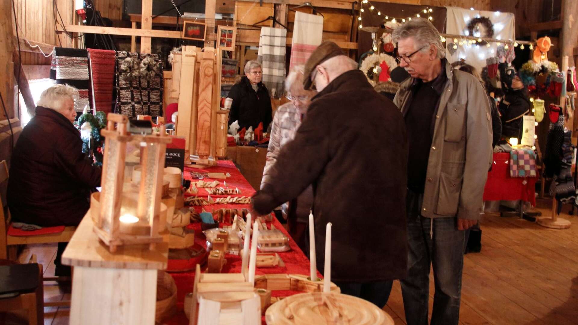 Kommande helg är det julmarknad i Knutsbol. Här en bild från när det senast arrangerades, i november 2018. 