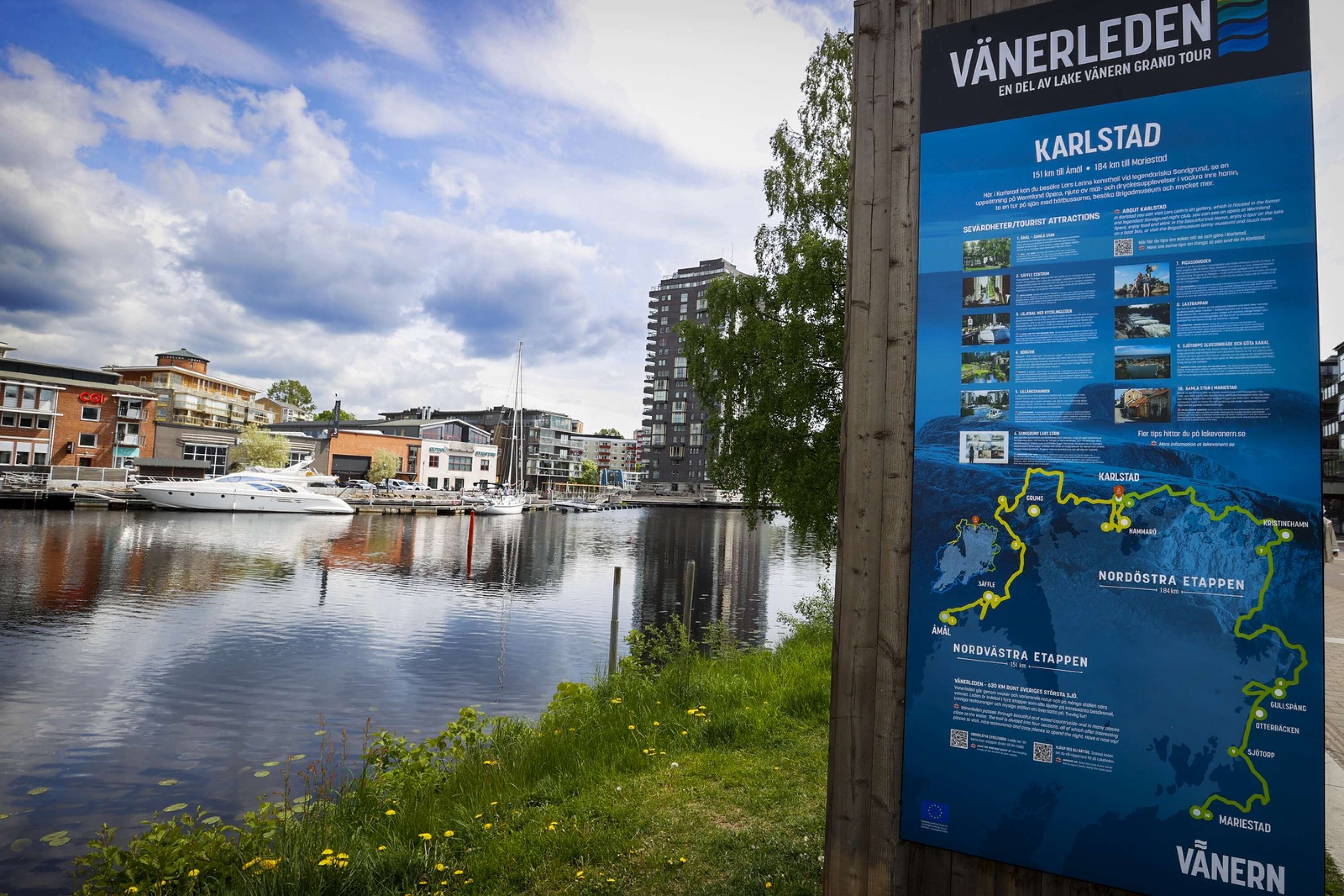 Nytt för i år är att båtbussarna går till Vålberg.