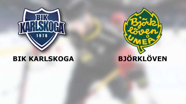 BIK Karlskoga A-lag vann mot IF Björklöven