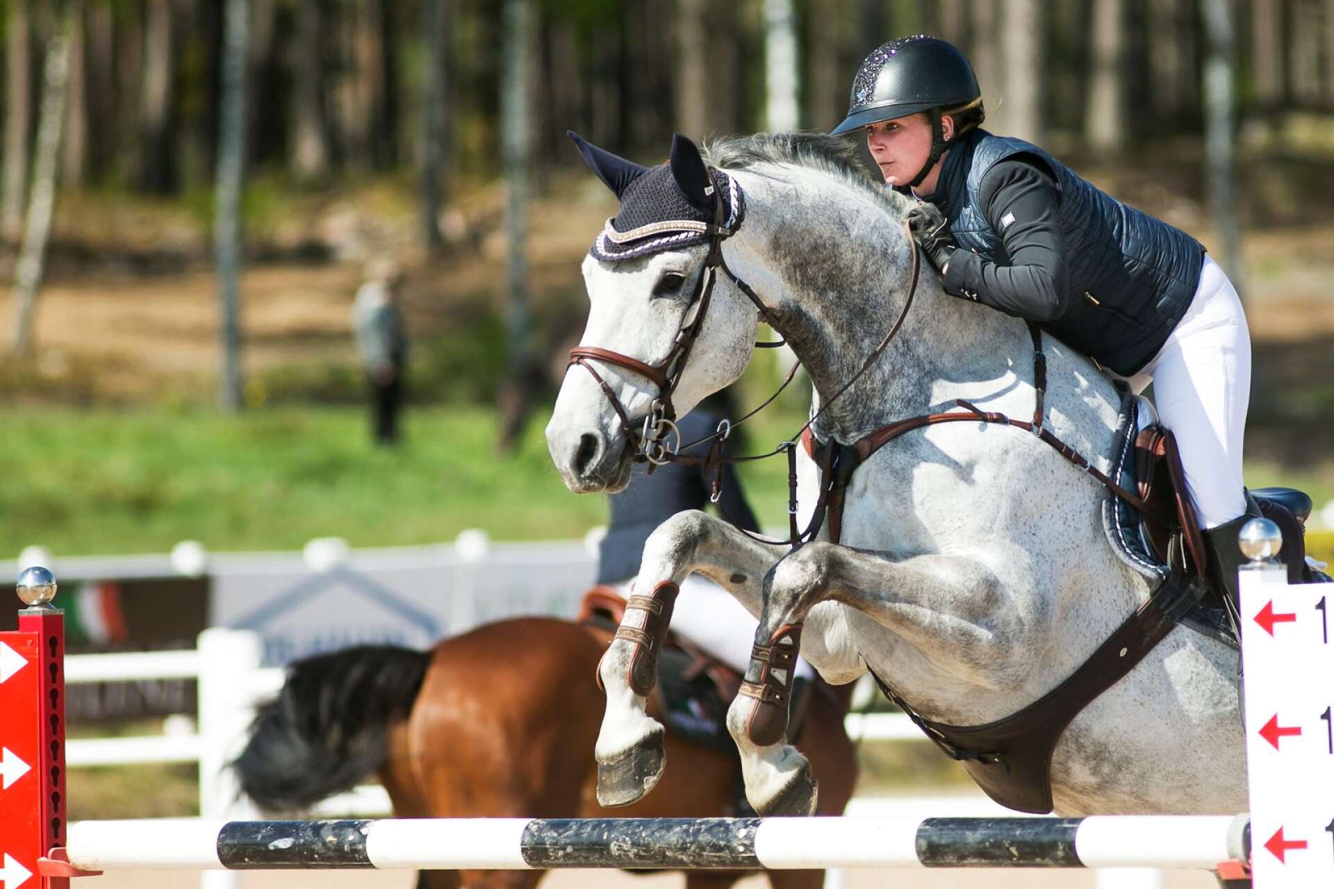 Värmländska Linn Holm är klar för final i högsta klassen i Wermland Equestrian Games.