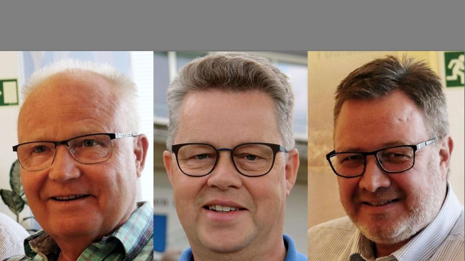 Per-Erik Norlin (S), Martin Carling (C), Andreas Nilsson (M).