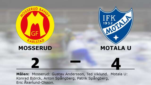 Mosseruds GOIF förlorade mot IFK Motala Bandy