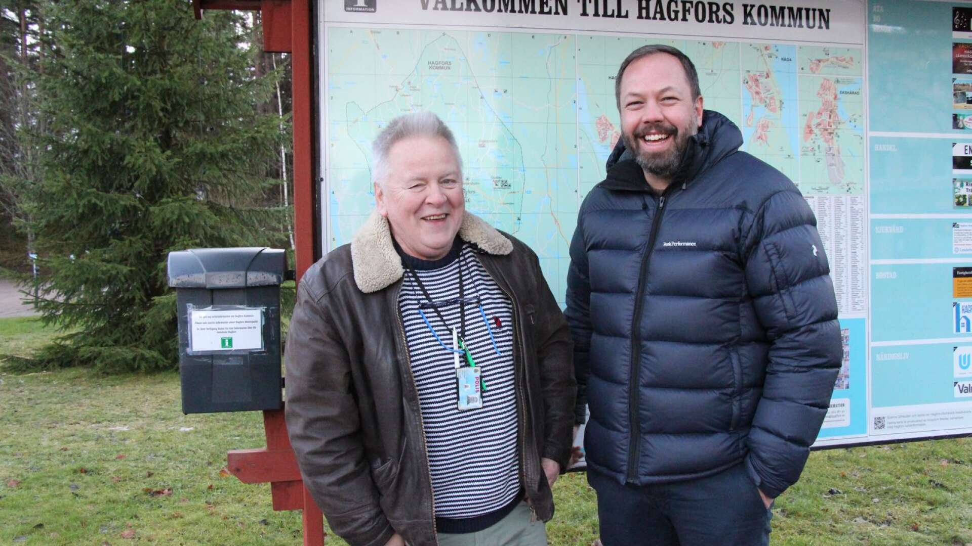 Kommunfullmäktiges ordförande Peter Åkerström (OR) och kommunalrådet Jens Fischer (OR)