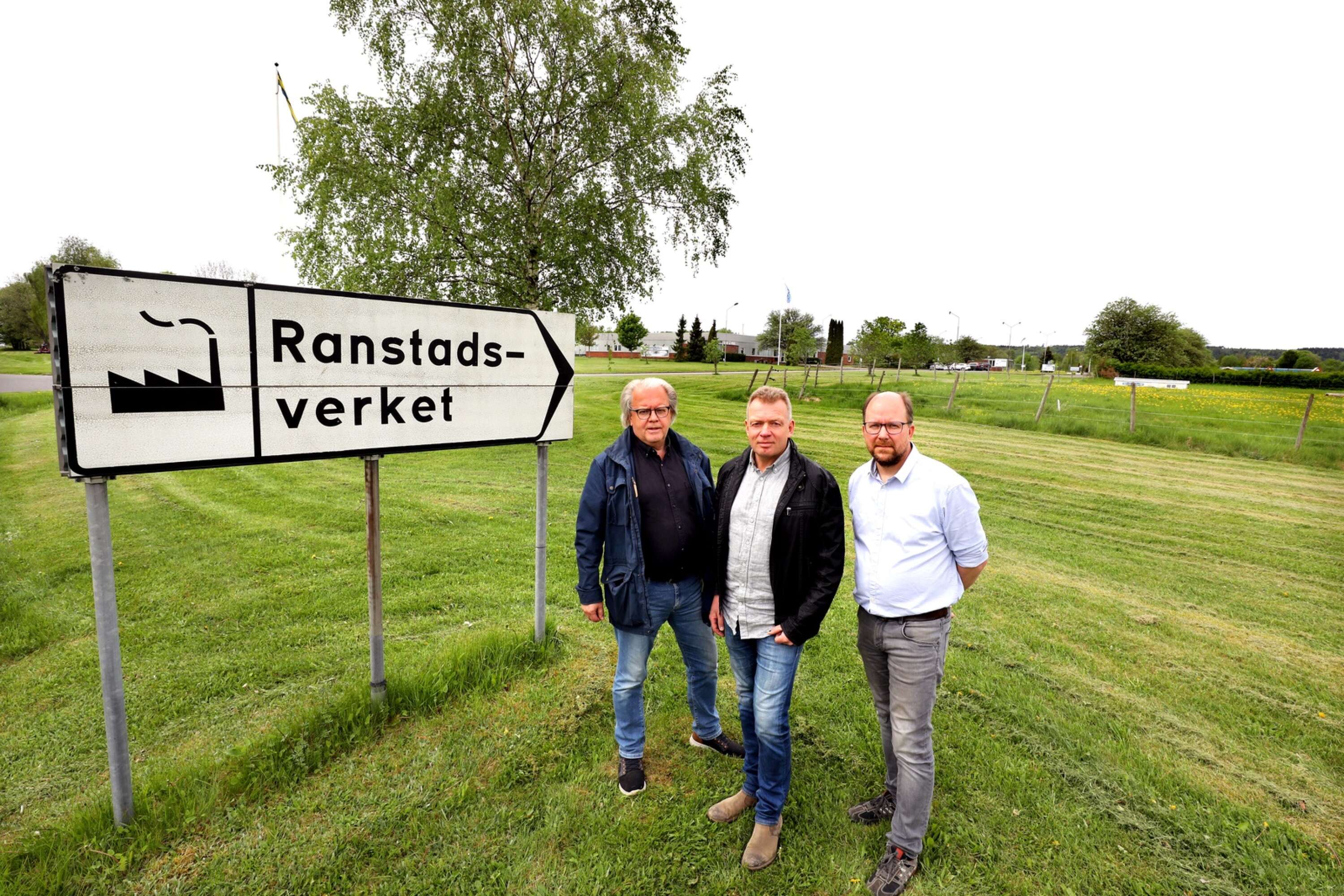 Per Gustafsson, Anders Kindbom och Magnus Ljung säger bestämt nej till uranbrytning i Ranstad och har startat ett upprop. 