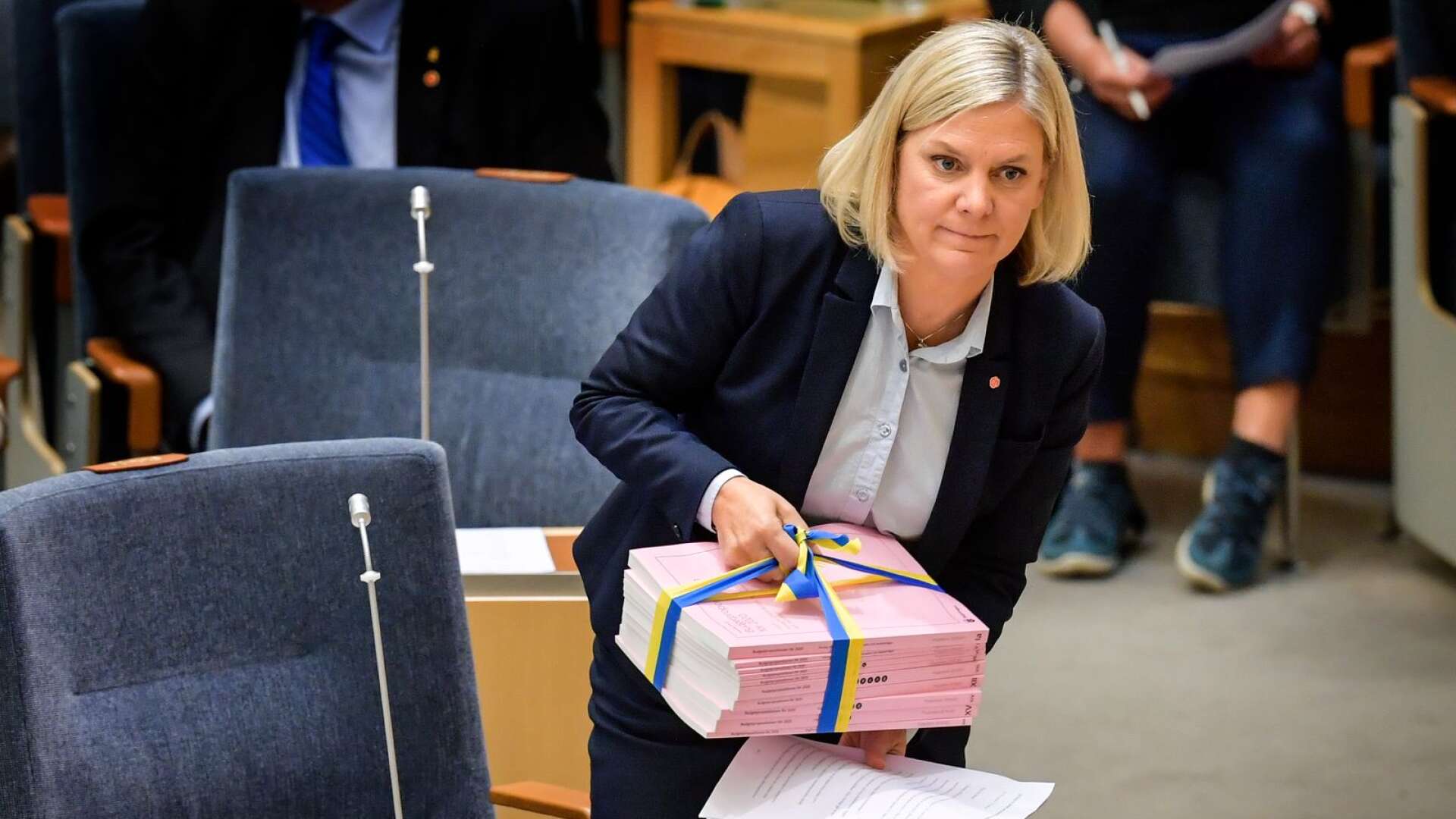Magdalena Andersson (S) med nådiga luntan för 2020.