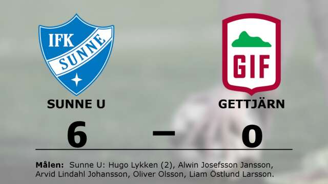 IFK Sunne vann mot Gettjärns IF