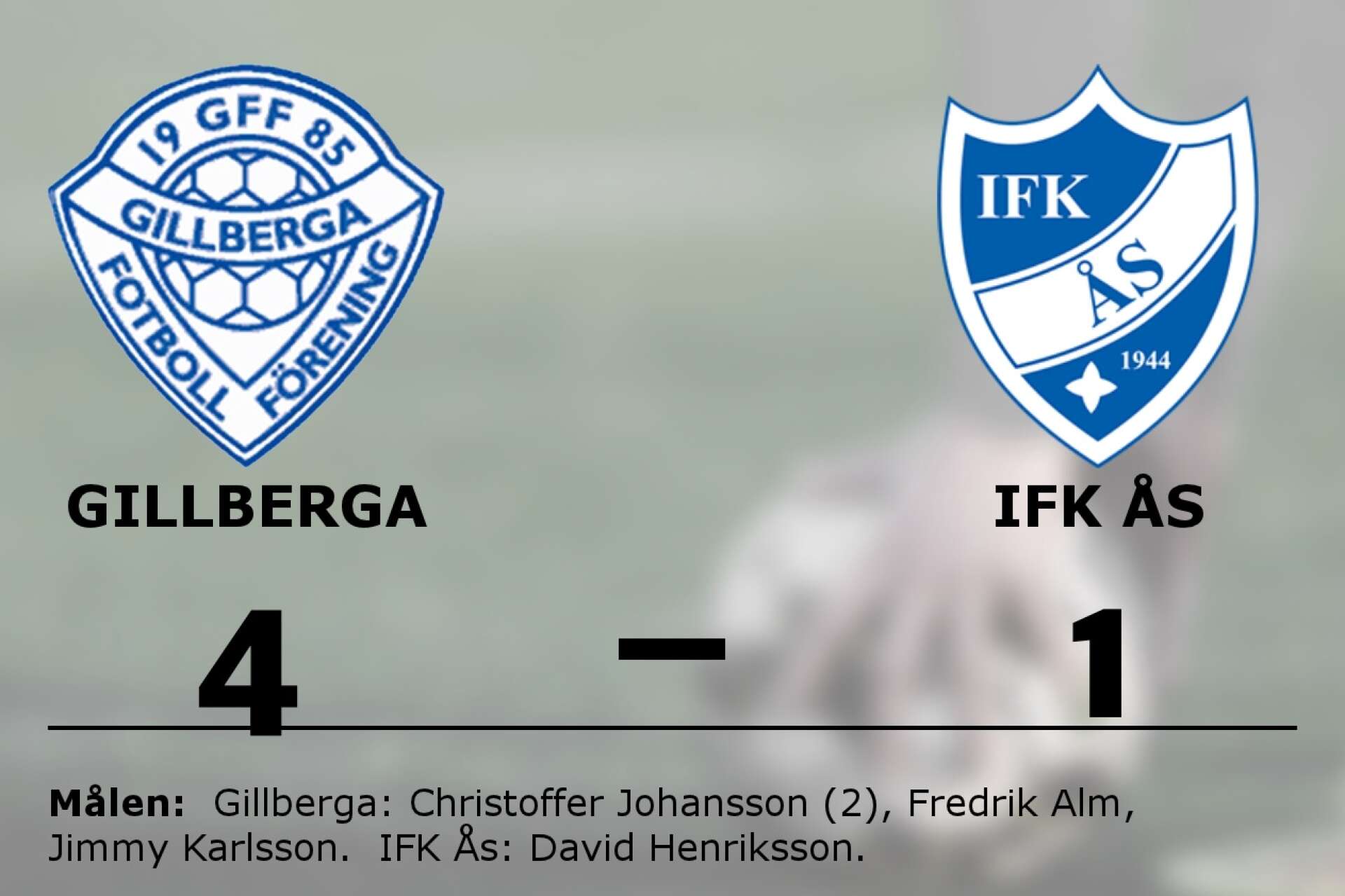 Gillberga FF vann mot IFK Ås