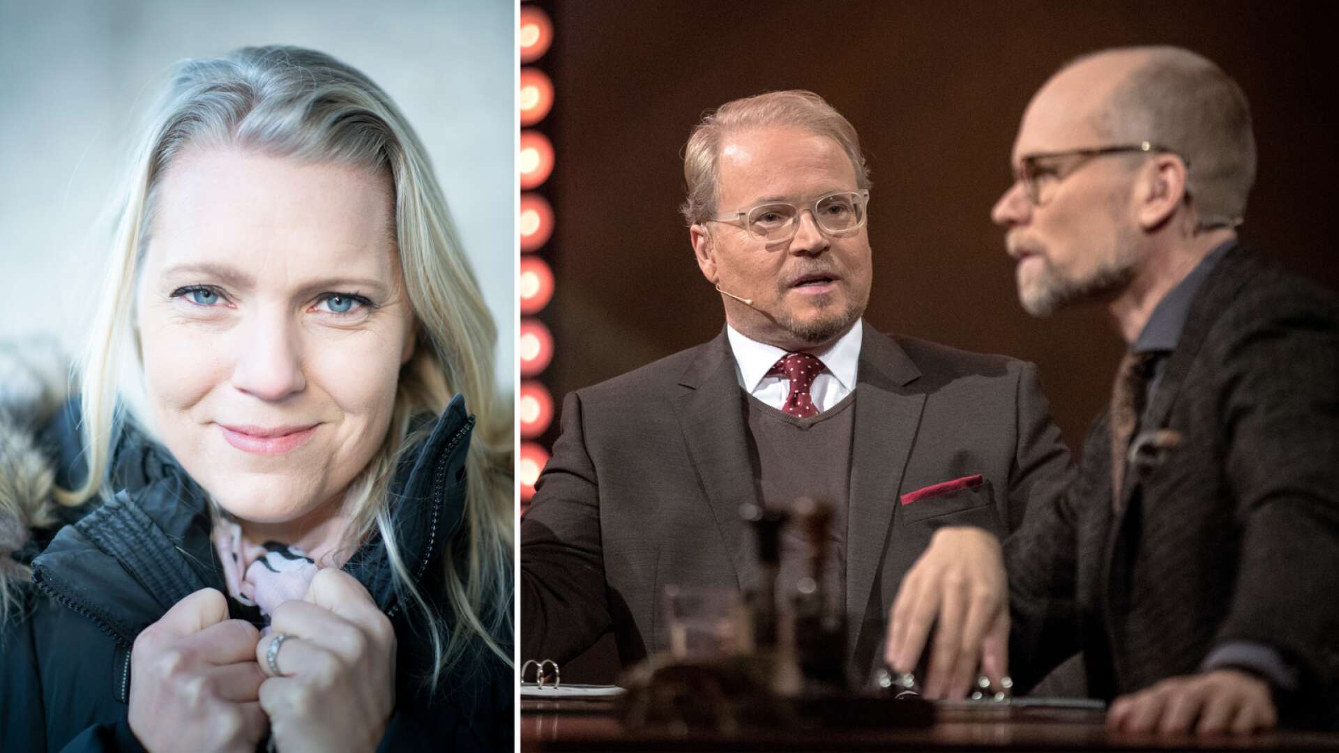 Carina Bergfeldt och Marcus Oscarsson tar plats i buren – tävlar om segern i ”På Spåret”