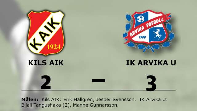 Kils AIK FK förlorade mot IK Arvika Fotboll