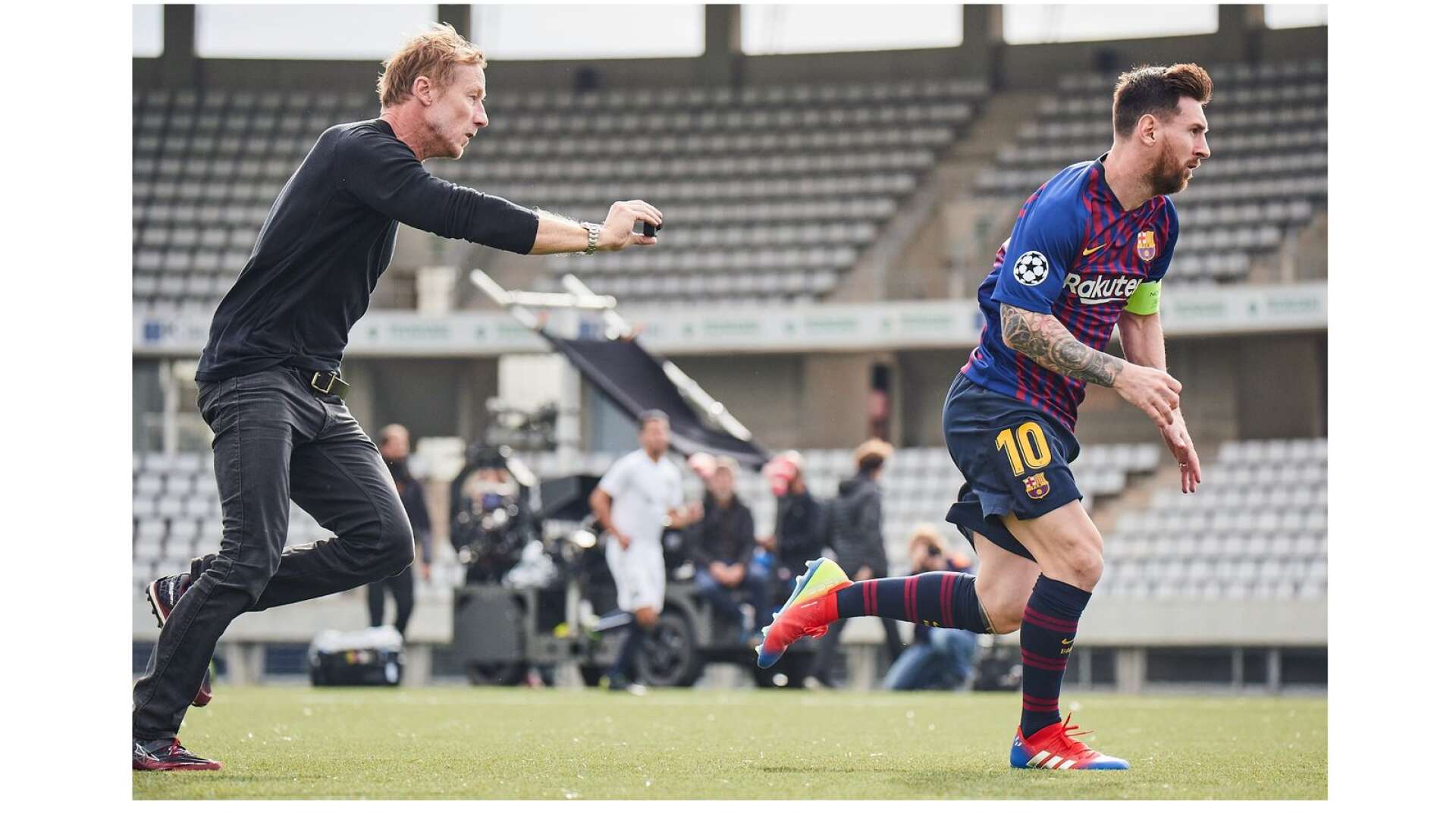 Den värmländske filmfotografen Crille Forsberg jagar Lionel Messi.
