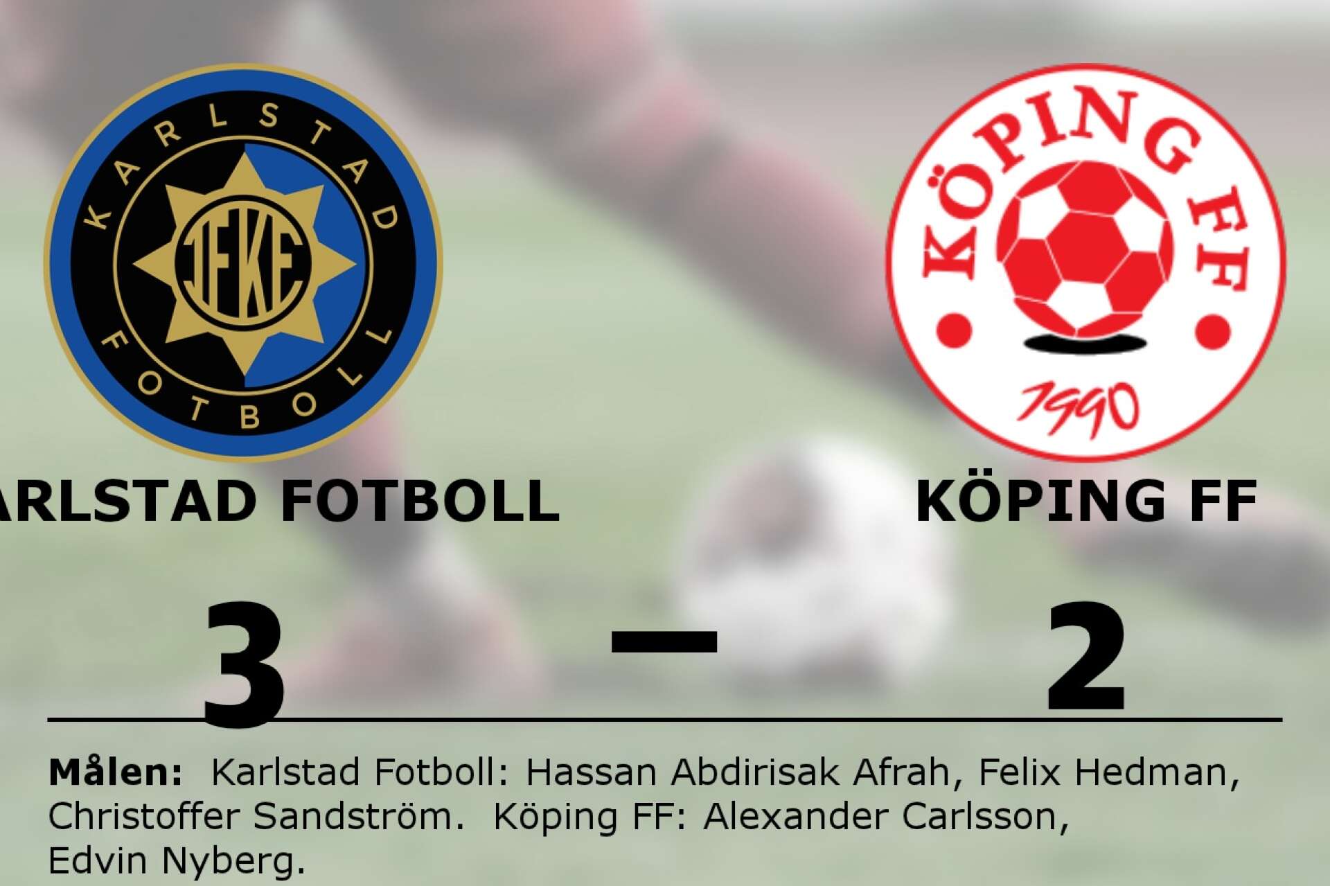 IF Karlstad Fotbollsutveckling vann mot Köping FF