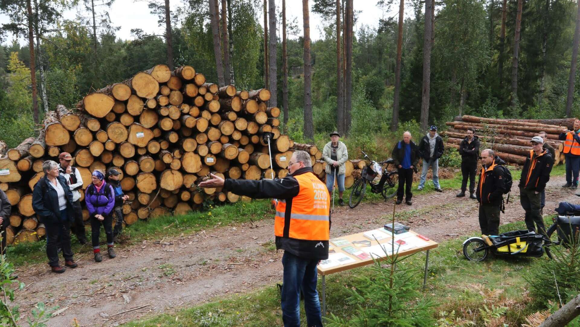 Mariestads naturskyddsförening presenterade sitt skogsprojekt &quot;Hållbart skogsbruk&quot;.