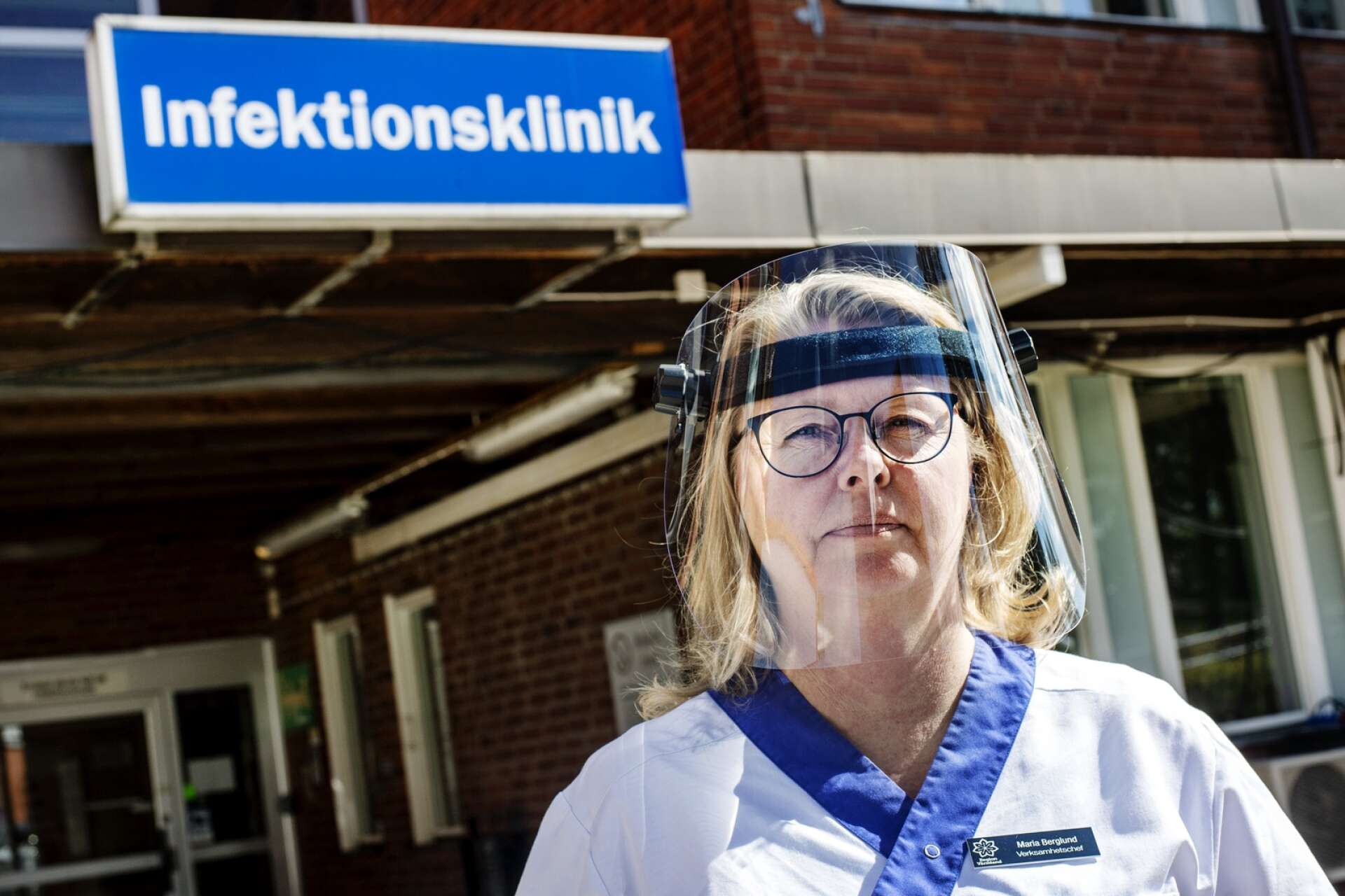 Maria Berglund är verksamhetschef för infektionskliniken på Centralsjukhuset i Karlstad och säger att ungefär 25 patienter med covid får sjukhusvård.