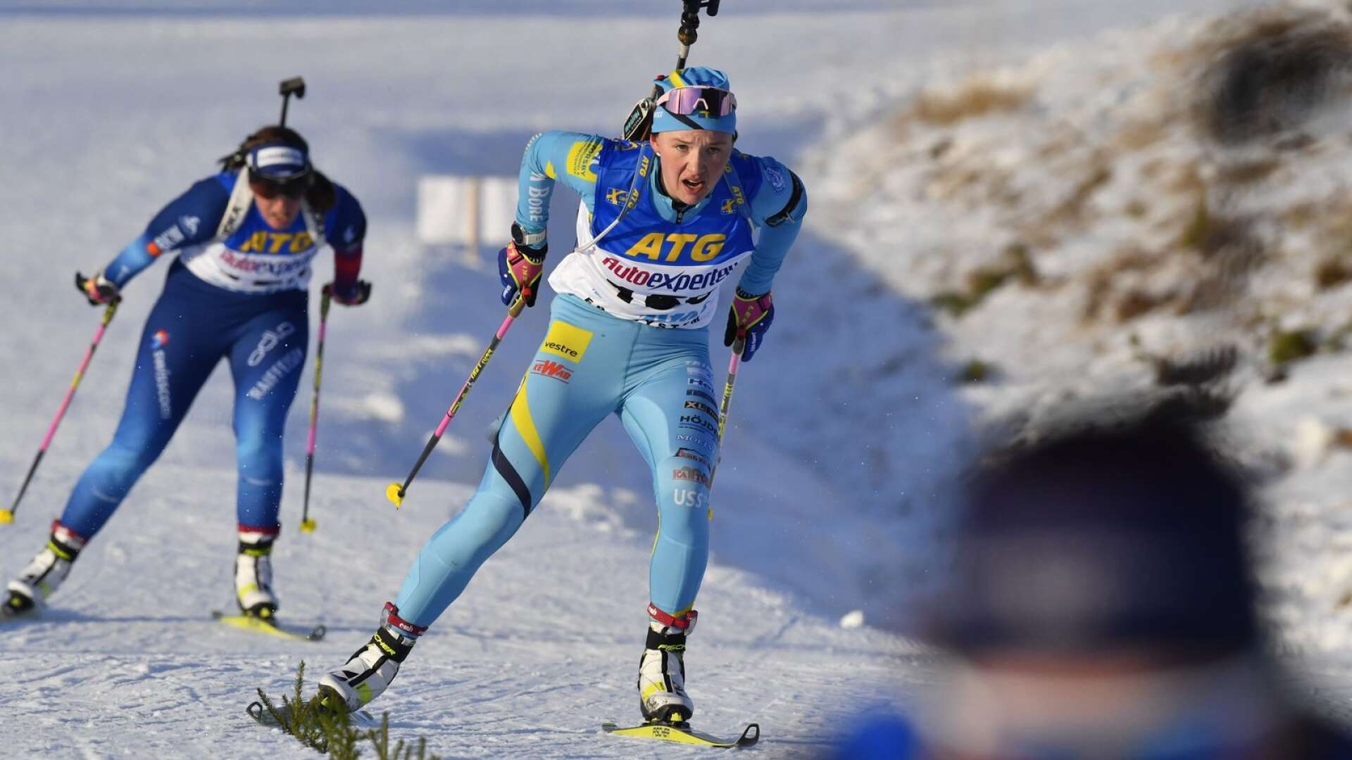Linn Persson kom fyra i söndagens kortdistans.