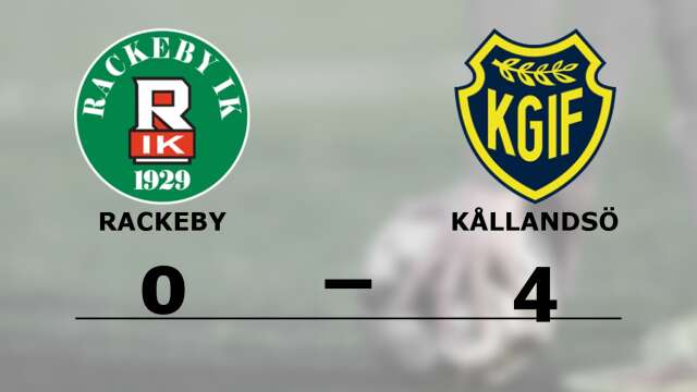 Rackeby IK förlorade mot Kållandsö GoIF