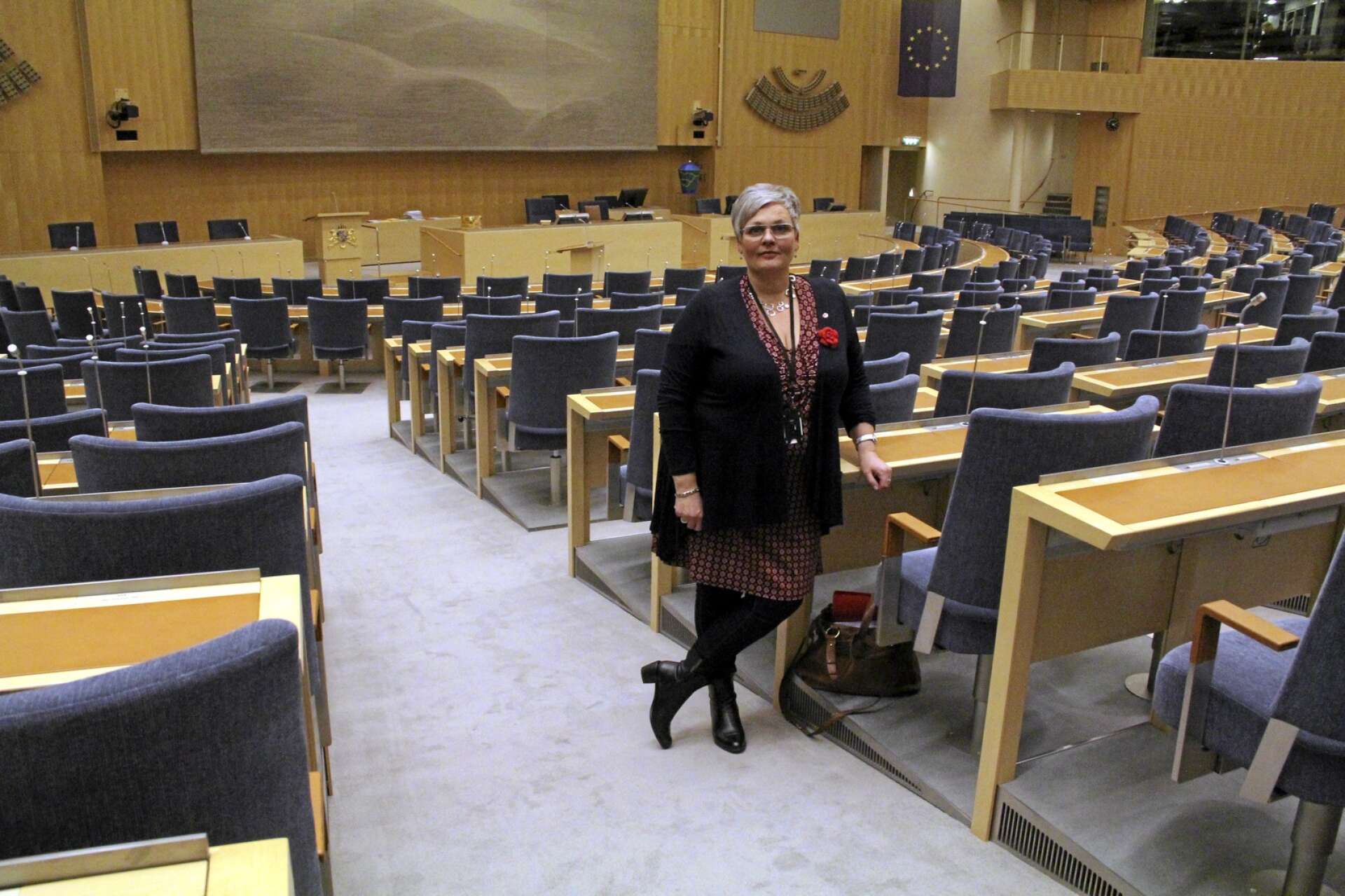 Måndag till torsdag befinner sig Paula Holmqvist i Stockholm i sitt uppdrag som riksdagsledamot.