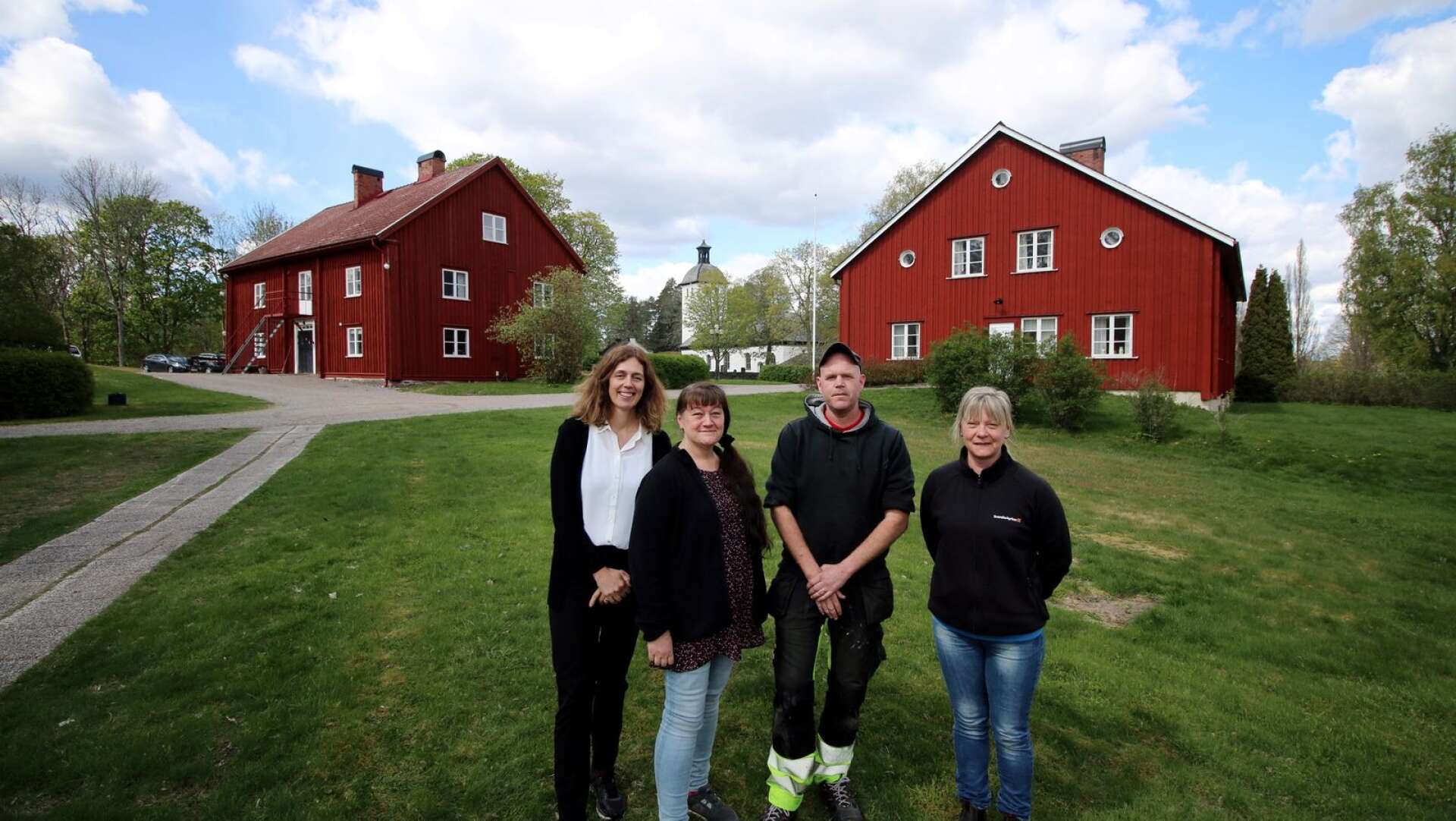 Idén till öppet hus med miljötema vid Steneby kyrka kommer från personalgruppen. Här representerade av Nina Sandgren, Helena Olsson, Fredrik Sundström och Linda Johansson.