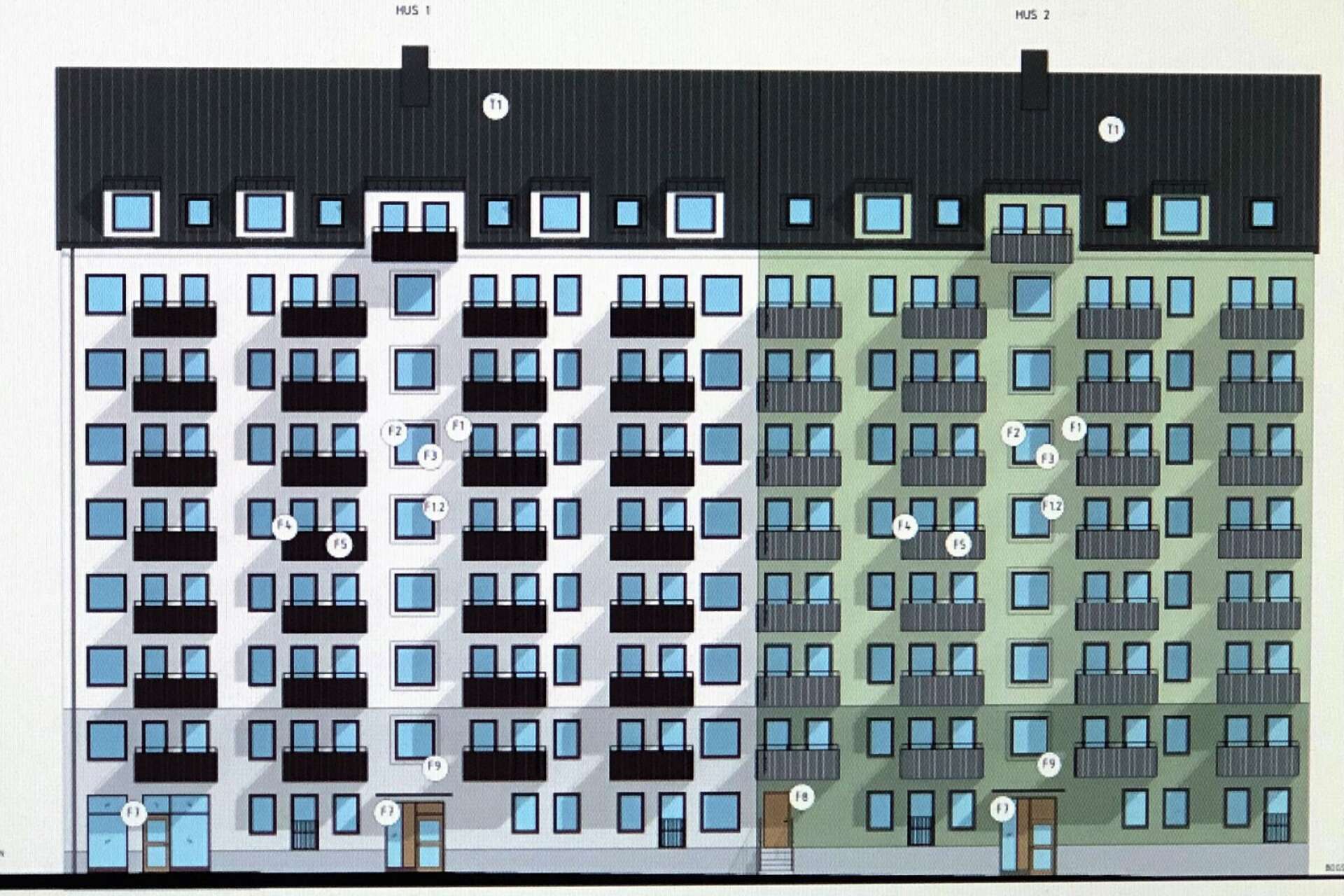 Peab ska uppföra ett åttavåningshus med 85 lägenheter intill det tidigare Telia-huset.