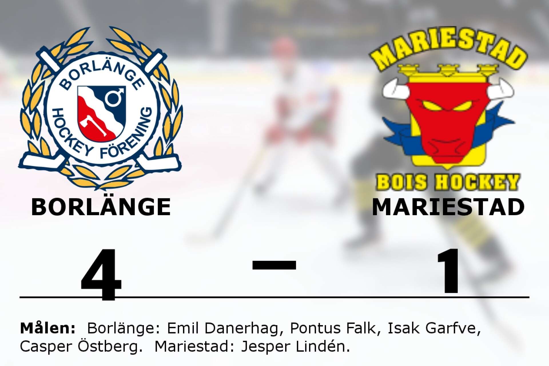 Borlänge HF vann mot Mariestad Bois HC