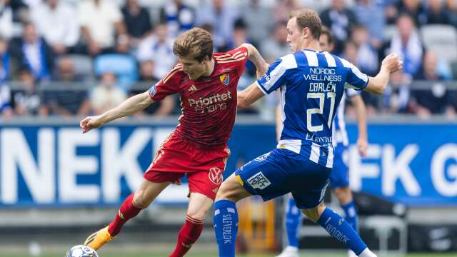 Adam Carlén blev varnad i IFK Göteborgs 2-1-seger mot Djurgården och missar därför matchen mot Degerfors på lördag.