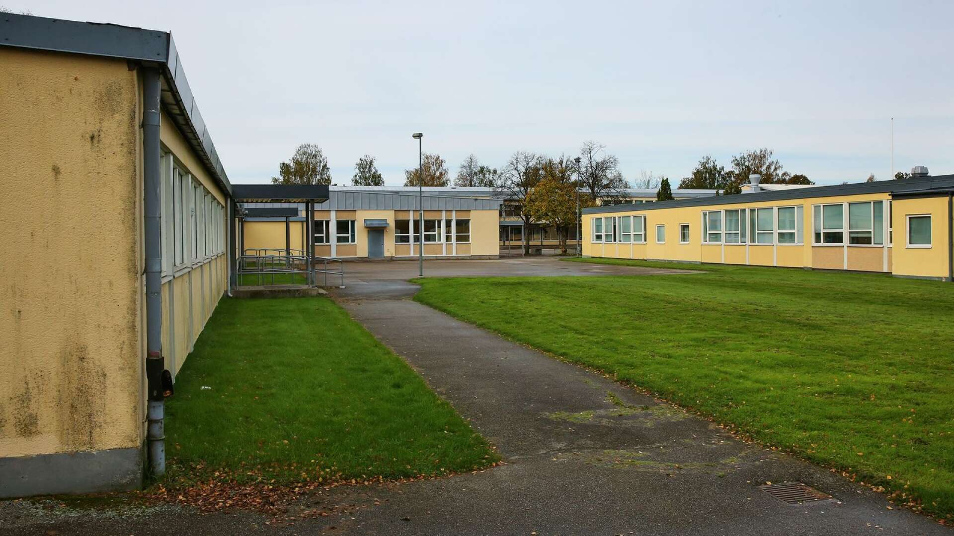 Här syns byggnaderna på Rudenschöldskolan som enligt förslaget ska rivas och ersättas.
