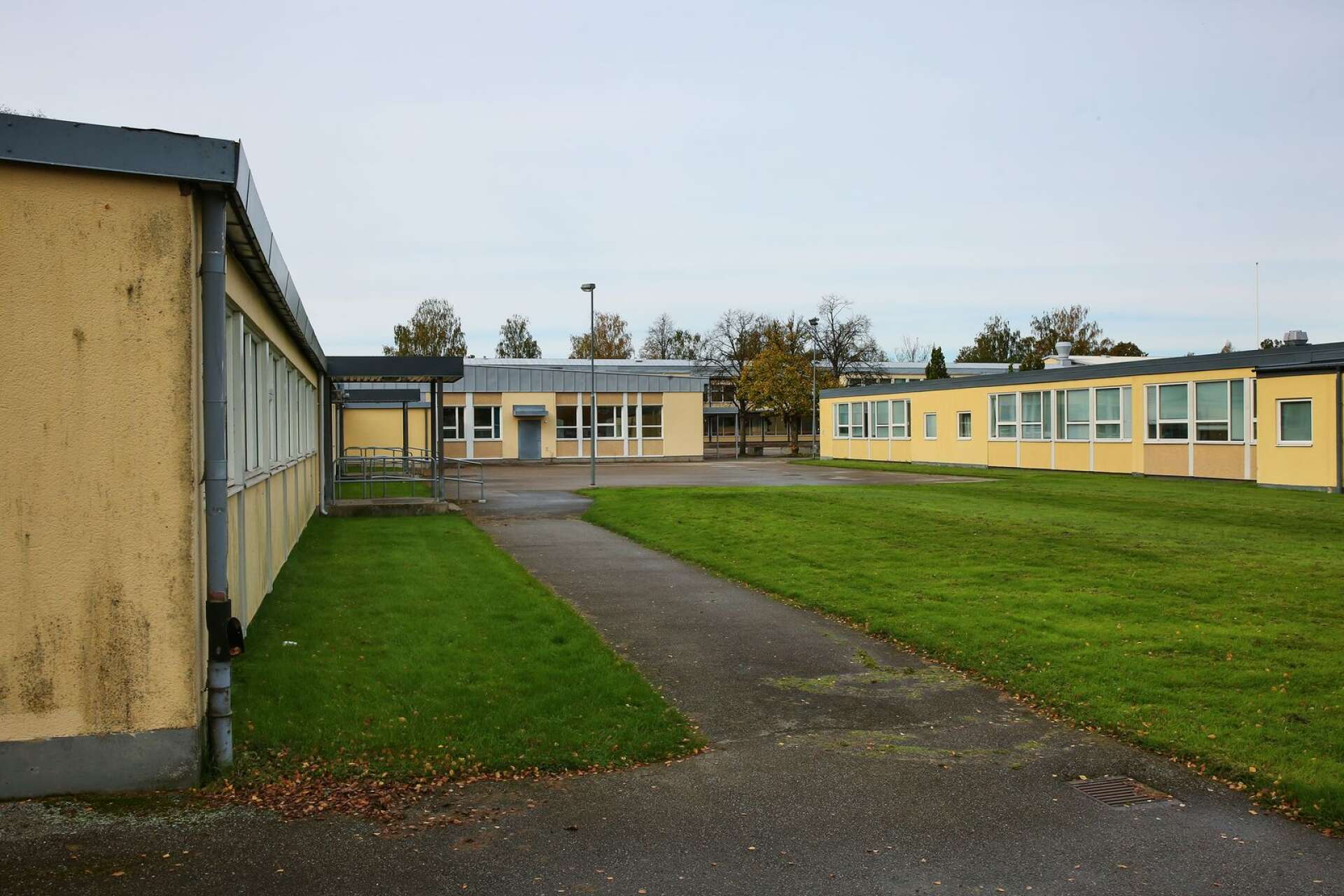Här syns byggnaderna på Rudenschöldskolan som enligt förslaget ska rivas och ersättas.