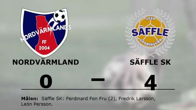 Nordvärmlands FF förlorade mot Säffle SK