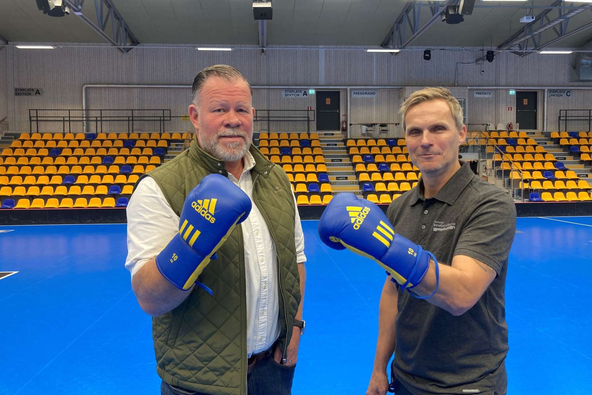 SM-generalen Anders Holmberg och arenachefen Anders Lidström. 