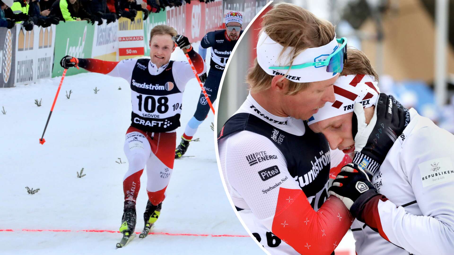 Björn Sandström tog sitt första SM-guld när han vann 15 kilometer fristil på SM-veckan i Skövde. Efteråt var det en känslosam vinnare som tog emot guldmedaljen.