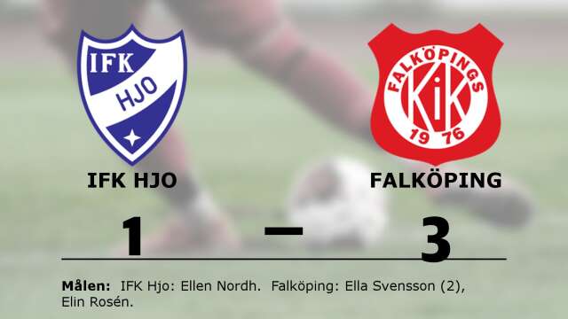 IFK Hjo förlorade mot Falköpings KIK