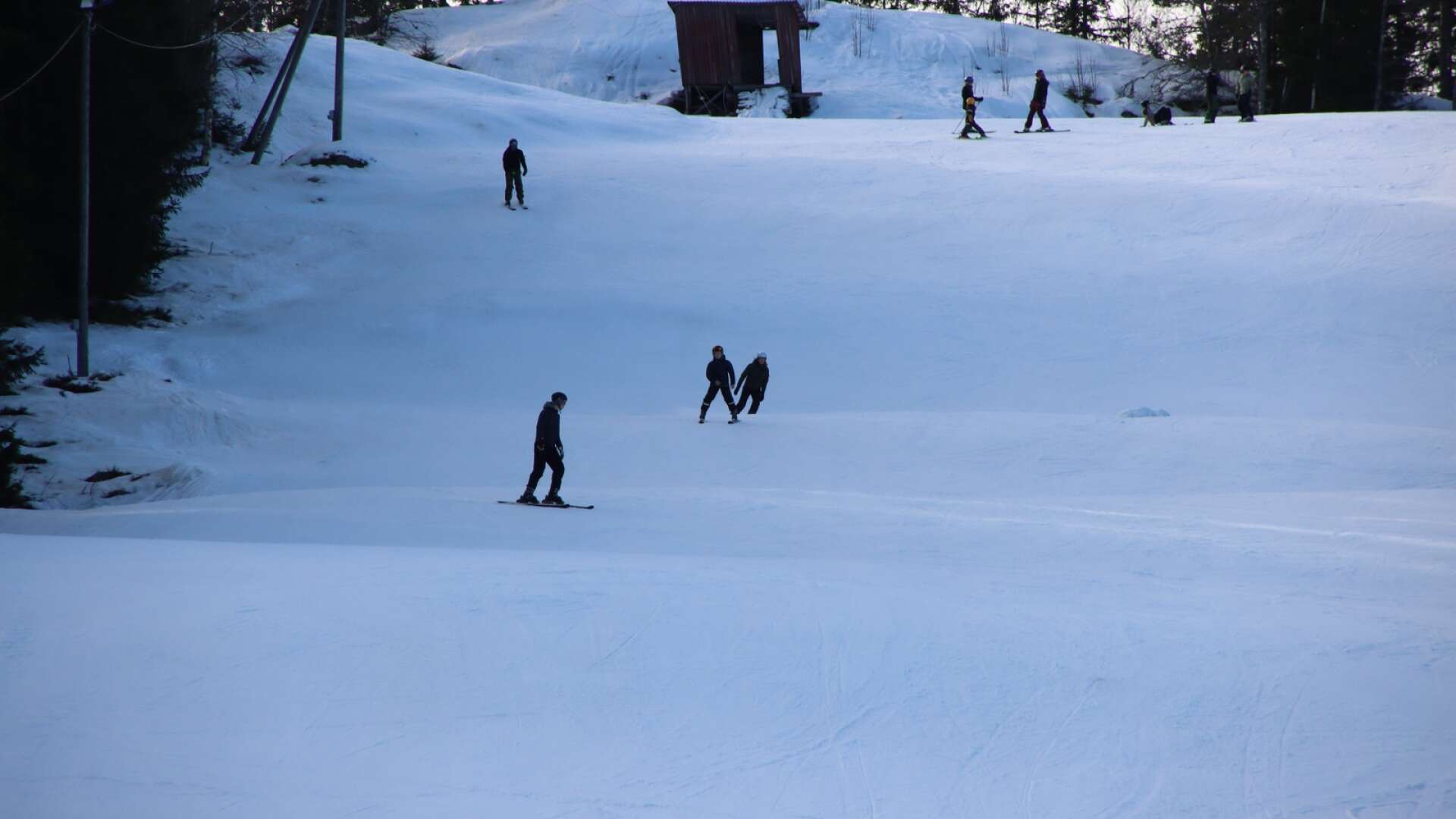 Lesjöfors slalombacke lockar även slalomåkare utifrån. Arkivbild. 