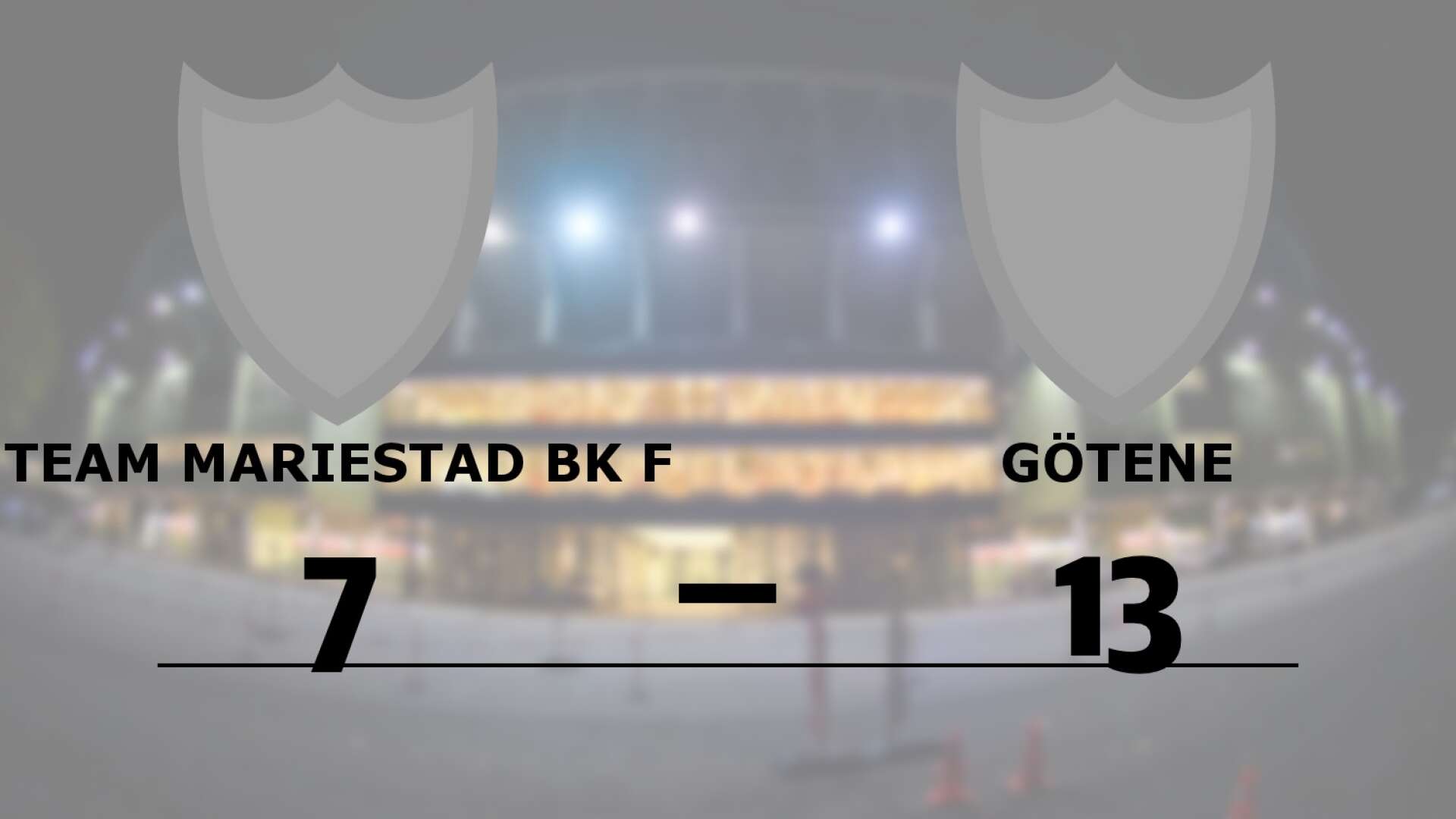 Team Mariestad förlorade mot Götene BK