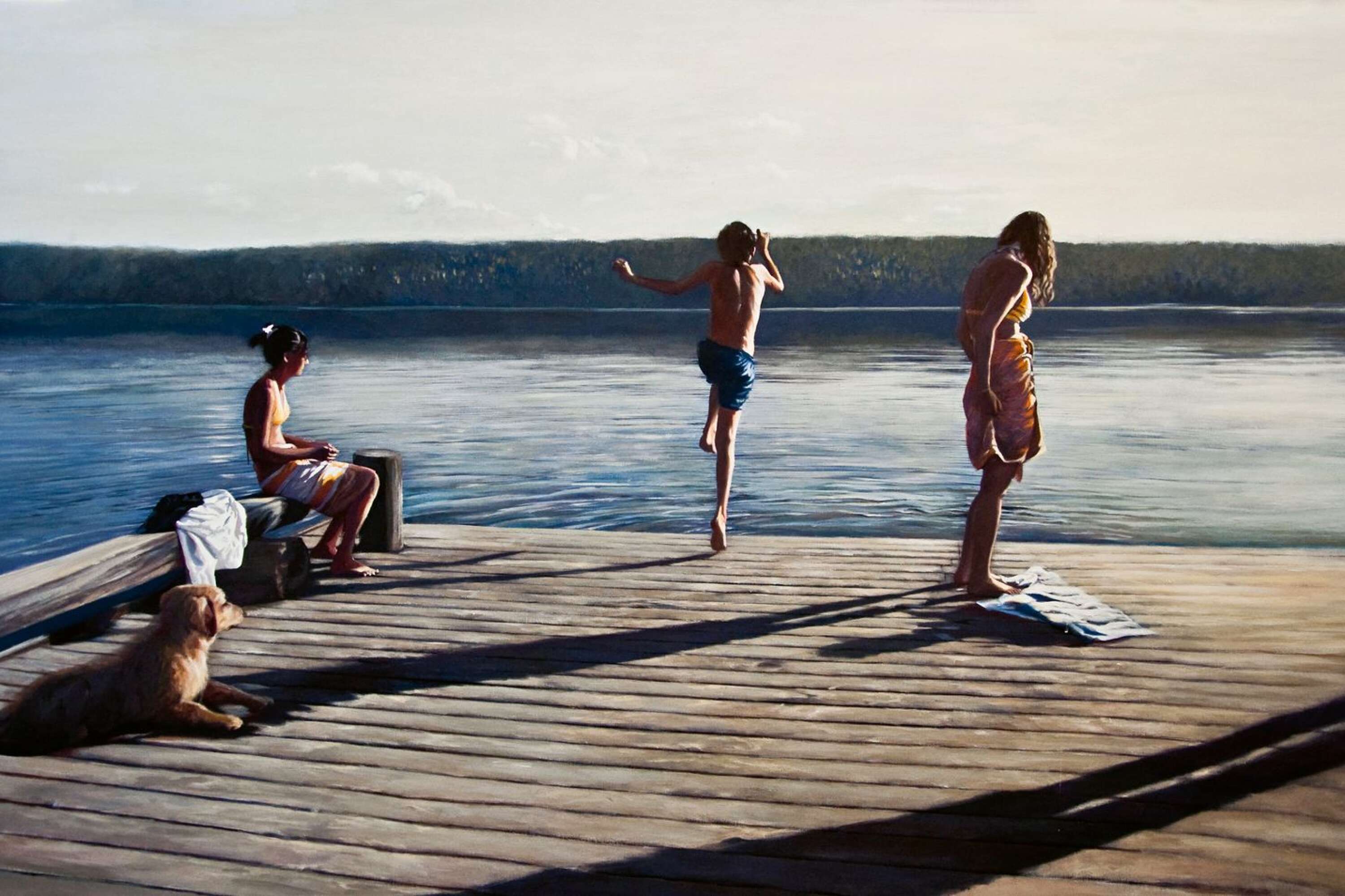Karin Broos bild Hoppet 2 från 2011 är ett av exemplen i boken på moderna tiders måleri i landskapet.