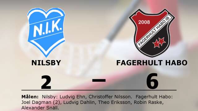 Nilsby IK förlorade mot Fagerhult Habo IB