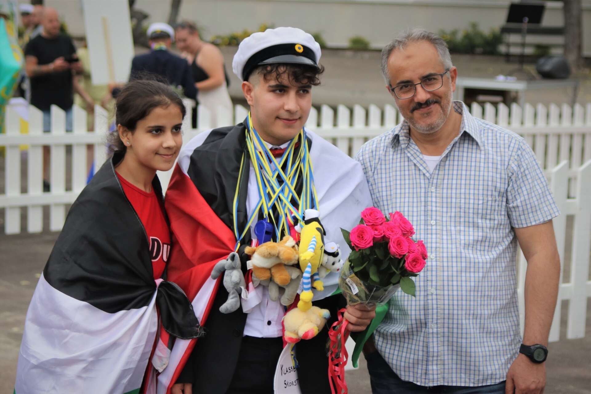 Abody Altobah firade tillsammans med familjen. 