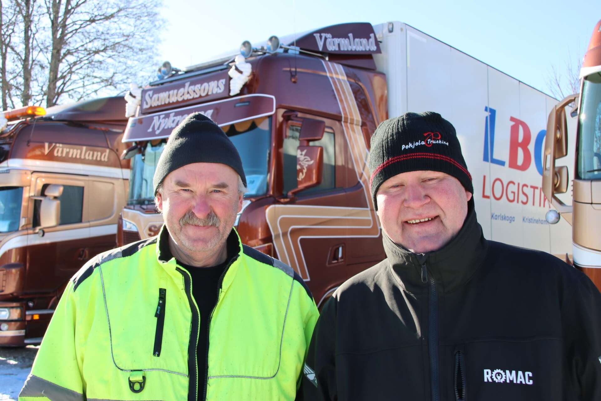 Rickard Sarfve (till höger) driver Samuelssons åkeri AB i Nykroppa tillsammans med sin bror Jan-Erik Sarfve. 