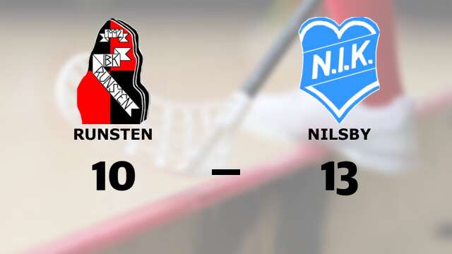 IBK Runsten förlorade mot Nilsby IK